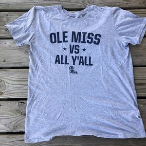 Ole Miss women’s medium grey and navy tshirt